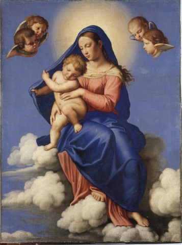 FONDAZIONE ZERI | CATALOGO : Salvi Giovanni Battista, Madonna con Bambino  in gloria