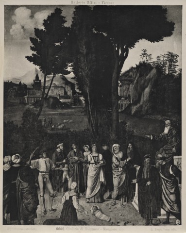 FONDAZIONE ZERI | CATALOGO : Giorgione, Giudizio di Salomone