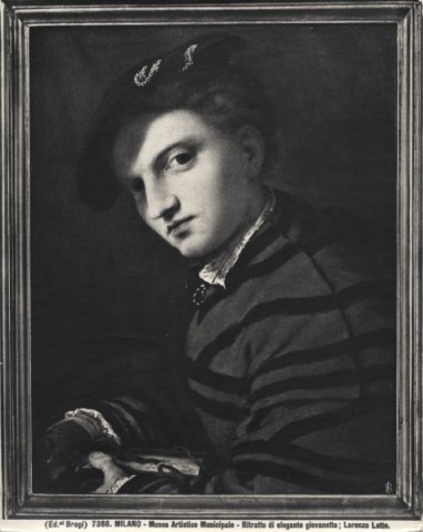 FONDAZIONE ZERI CATALOGO Lotto Lorenzo, Ritratto di giovane uomo