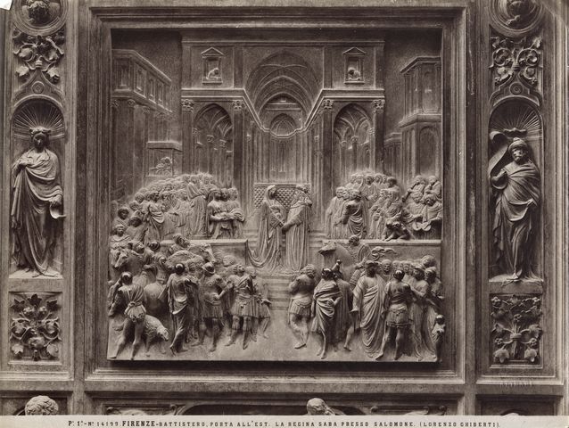 FONDAZIONE ZERI | CATALOGO : Ghiberti Lorenzo, Incontro di Salomone e la regina  di Saba