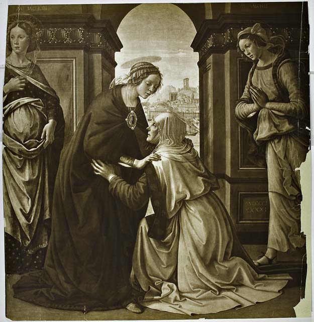 FONDAZIONE ZERI CATALOGO Bigordi Domenico, Visitazione con santa